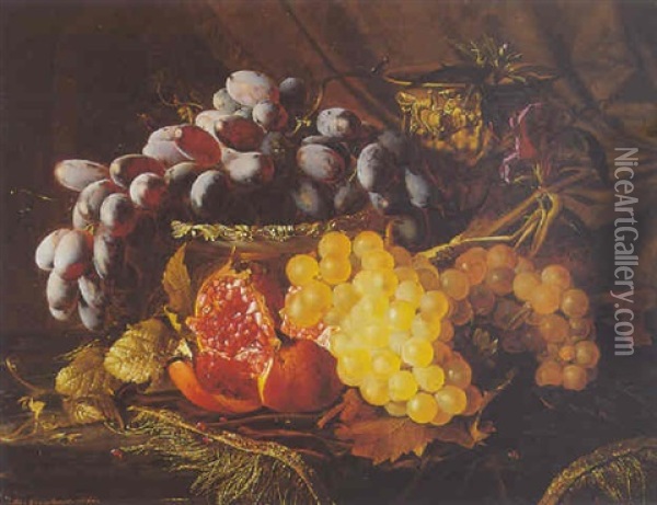 Fruit Still Life Oil Painting - Theude Groenland