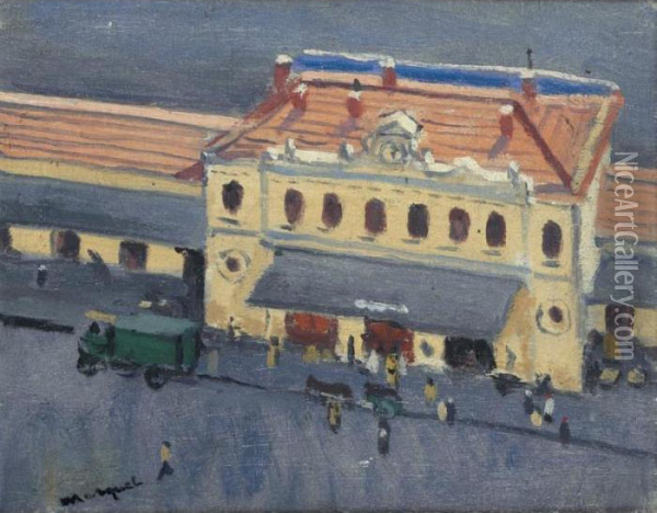 La Gare D'alger Oil Painting - Albert Marquet