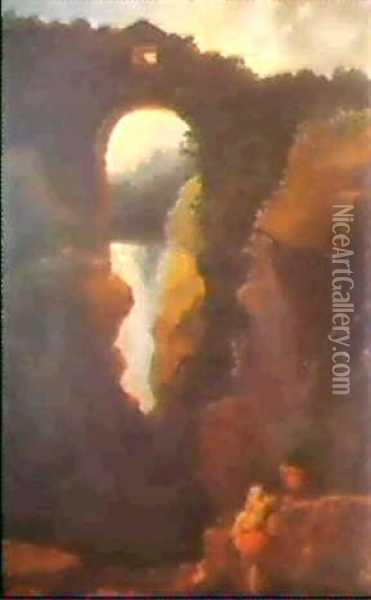 La Grande Cascade De Tivoli Oil Painting - Hubert Robert