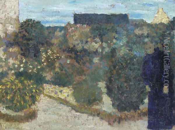 Marie au jardin Oil Painting - Jean-Edouard Vuillard