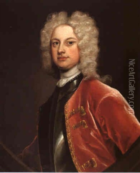 Portrait Of General William Cosby (1690-1736), Governor Of  New York And The Jerseys Oil Painting - Charles Jervas