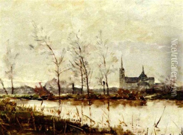 Bord De Riviere Oil Painting - Maxime Maufra