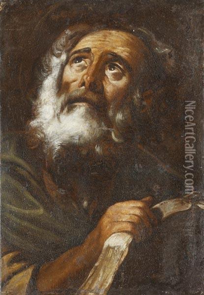 San Matteo Oil Painting - Giovanni Lanfranco