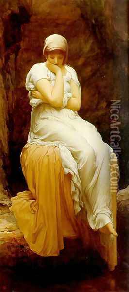 Seated Oil Painting - Lord Frederick Leighton