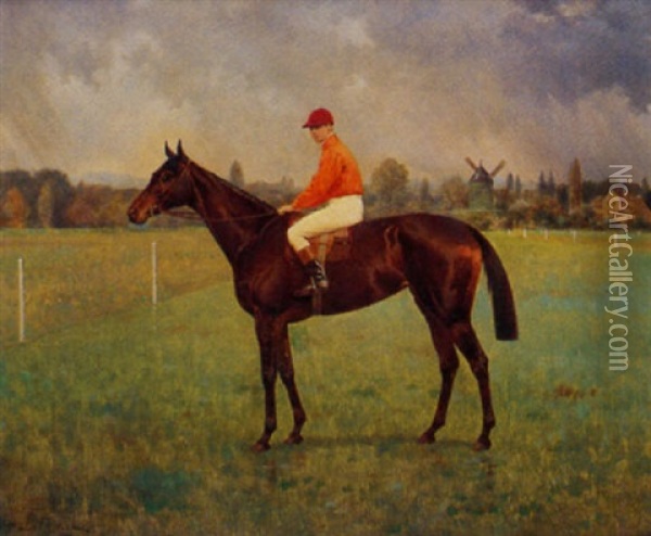 Le Vainqueur Oil Painting - Ernest (Marie-Joseph-E.) Lenail