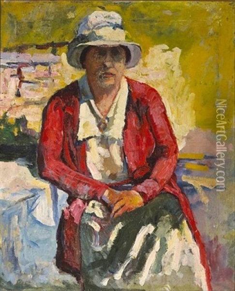 Madame Vrooman Oil Painting - August Gay