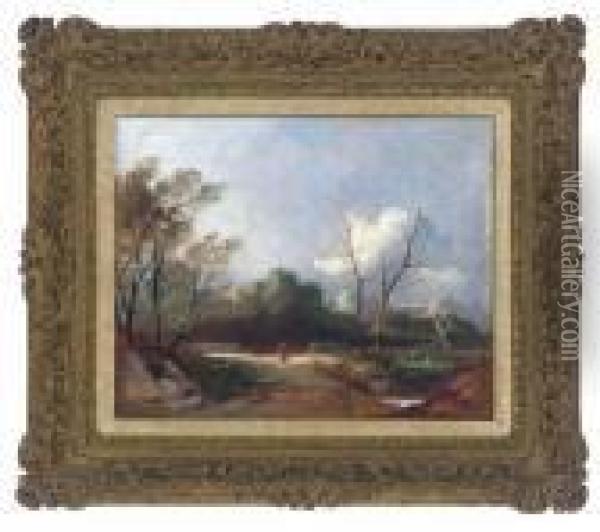 The Path Through The Wood Oil Painting - Thomas Creswick