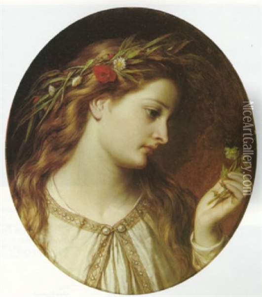 Ophelia Oil Painting - Thomas Francis Dicksee