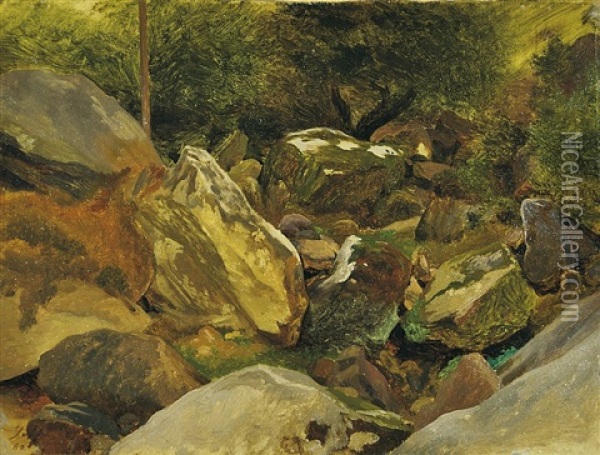 Rokle Oil Painting - Julius Eduard Marak