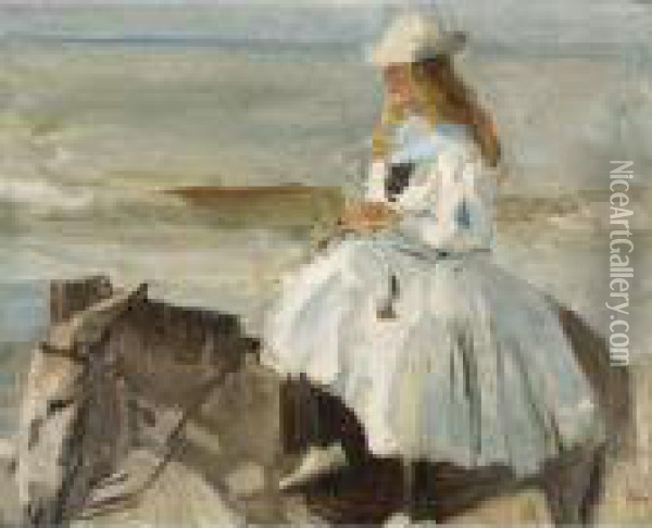 The Donkey Ride Oil Painting - Isaac Israels