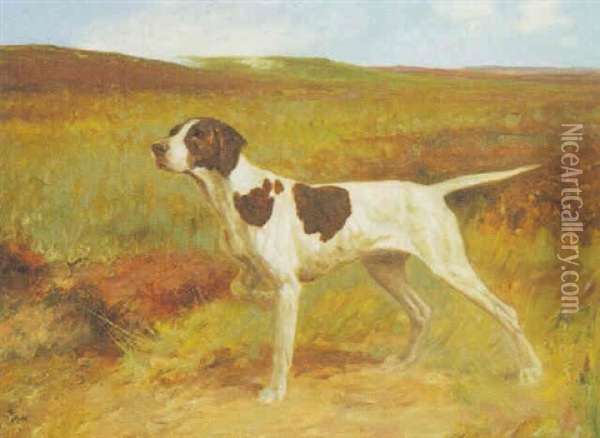 On The Alert Oil Painting - Thomas Blinks