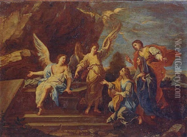 Le Pie Donne Al Sepolcro Di Cristo Oil Painting - Giacinto Gimignani