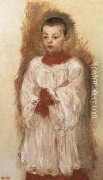 Enfant De Choeur Oil Painting - Berthe Morisot