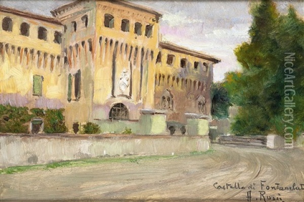 Castello Di Fontanellato Oil Painting - Alberto Rossi