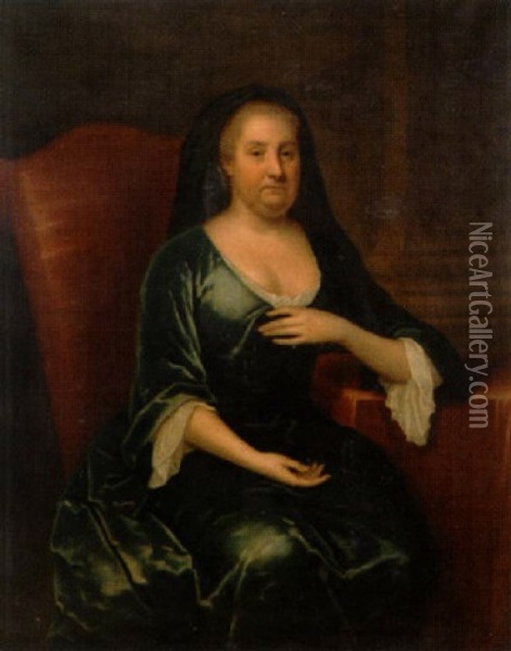 Hertiginnan Elisabet Charlotte Av Orleans Oil Painting - Michael Dahl