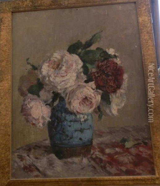 Fleurs Dans Des Vases Oil Painting - Pierre Felix Fix-Masseau