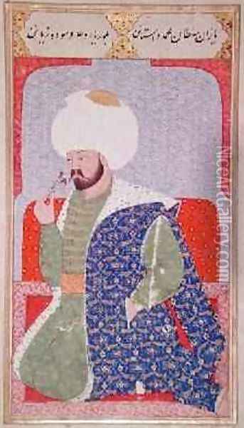 Ms Hazine 1563 Mehmed II Oil Painting - Osman Nakkas