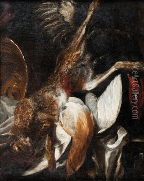 Nature Morte Au Gibier Oil Painting - Jan Fyt
