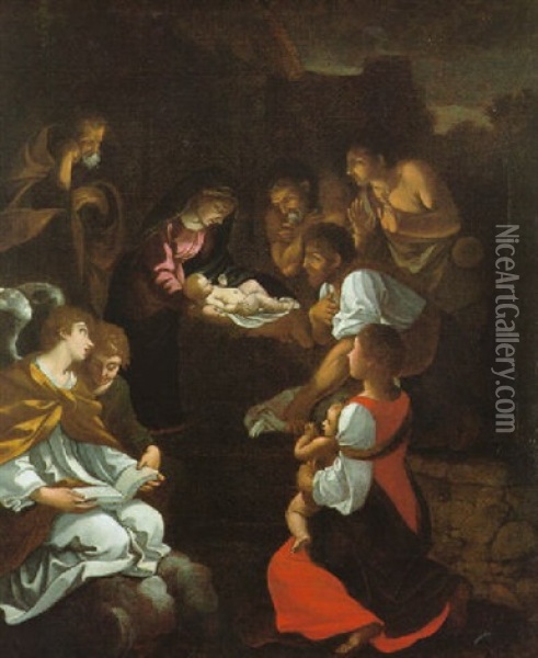 Die Anbetung Der Hirten Oil Painting -  Correggio