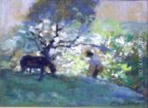 Paysage Au Printemps Oil Painting - Fernand Maillaud