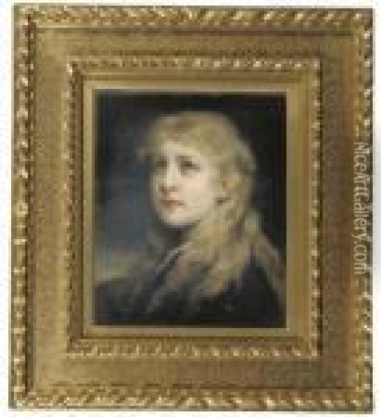 A Blond Maiden Oil Painting - Gabriel Cornelius Von Max
