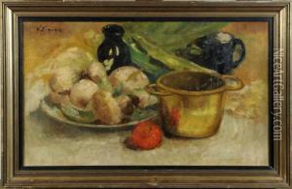 Nature Morte Aux Legumes Oil Painting - Victor Simonin