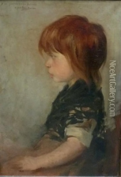 Jeune Fille Vue De Profil Oil Painting - Alfredo Ramos Martinez