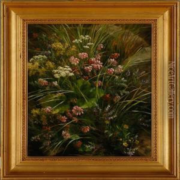 A Forest Floor Oil Painting - Anthonie, Anthonore Christensen