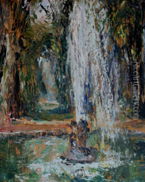 Fountain, Versailles Oil Painting - Alexander Jamieson