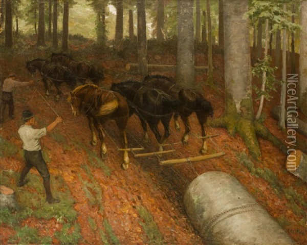Annaherung Ans Holz Oil Painting - Robert Kaemmerer