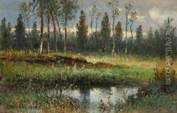 Waldweiher Oil Painting - Pieter Francis Peters