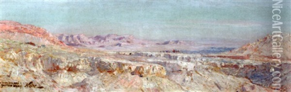 Gorges D'el-kantara Oil Painting - Maxime Noire