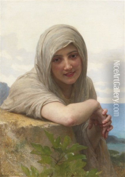 Souvenir Oil Painting - William-Adolphe Bouguereau