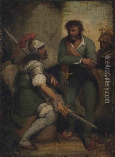Soldiers At Rest Oil Painting - John Hamilton Mortimer