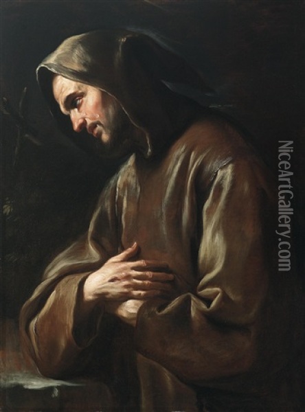 Der Heilige Franziskus Oil Painting - Giacinto Brandi