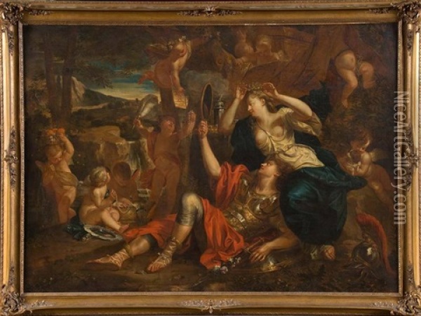 Rinaldo Et Armida Oil Painting - Louis de Boulogne the Younger