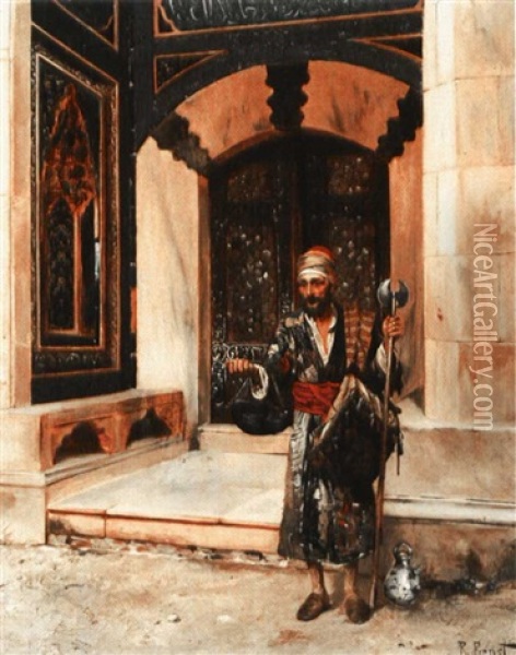The Beggar Oil Painting - Rudolf Ernst