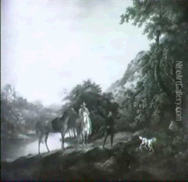 Auf Der Jagd Oil Painting - Gottfried Menken