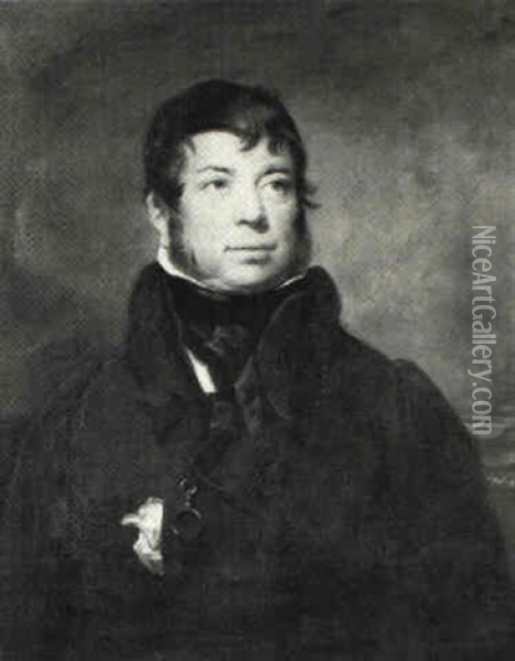 Portrait Of Admiral, 6th Viscount Torrington Oil Painting - Thomas Phillips