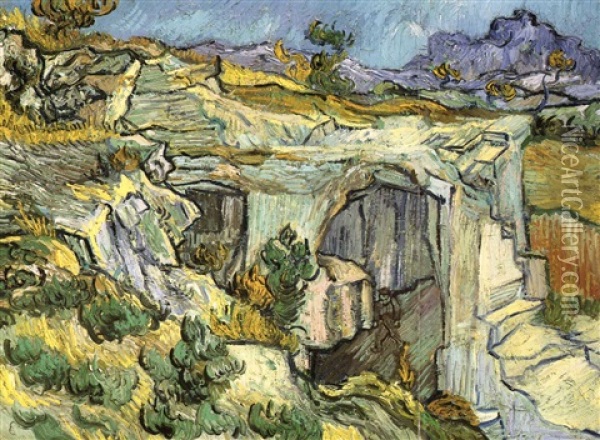Carriere Pres De Saint-remy Oil Painting - Vincent Van Gogh