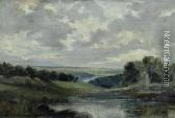 Landscape. Oil Painting - Otto Frolicher