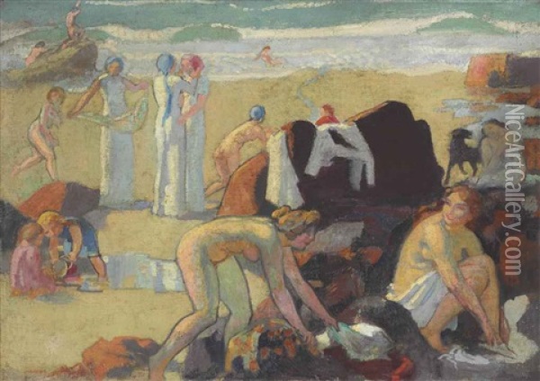 Les Rochers Noirs Oil Painting - Maurice Denis