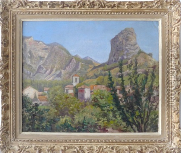 Village De Montagne Oil Painting - Paul Madeline