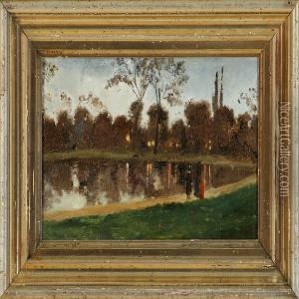 Bois De Boulogne Oil Painting - Luigi Loir