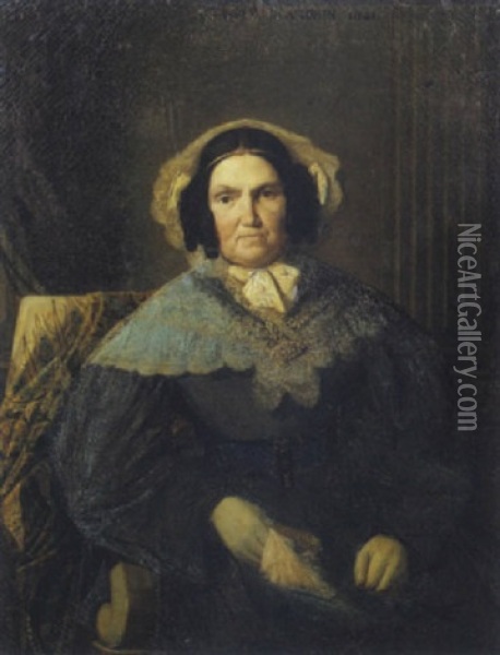 Portrait Oil Painting - Rene-Auguste Flandrin