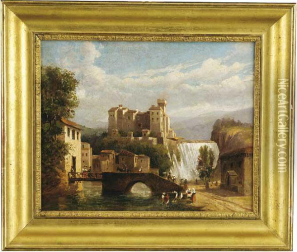 Vita Di Paese Oil Painting - Giovanni Serritelli