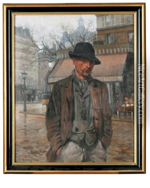 Portret Mezczyzny Oil Painting - Albert Taljansky