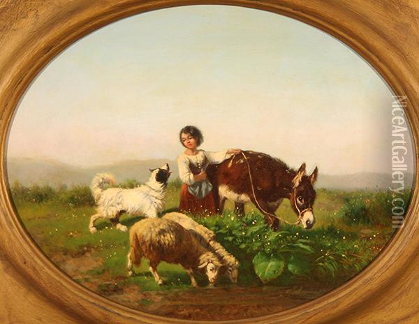 Pastoral Scenes Oil Painting - Antonio Milone