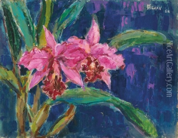 Orchid Oil Painting -  Chen Yin