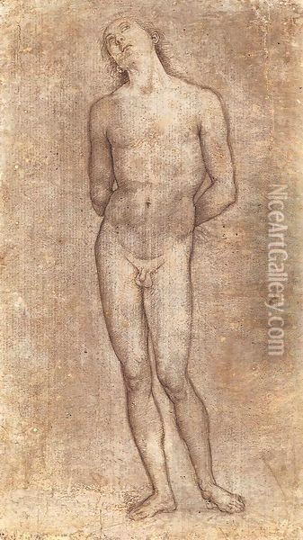 Saint Sebastian Oil Painting - Pietro Vannucci Perugino